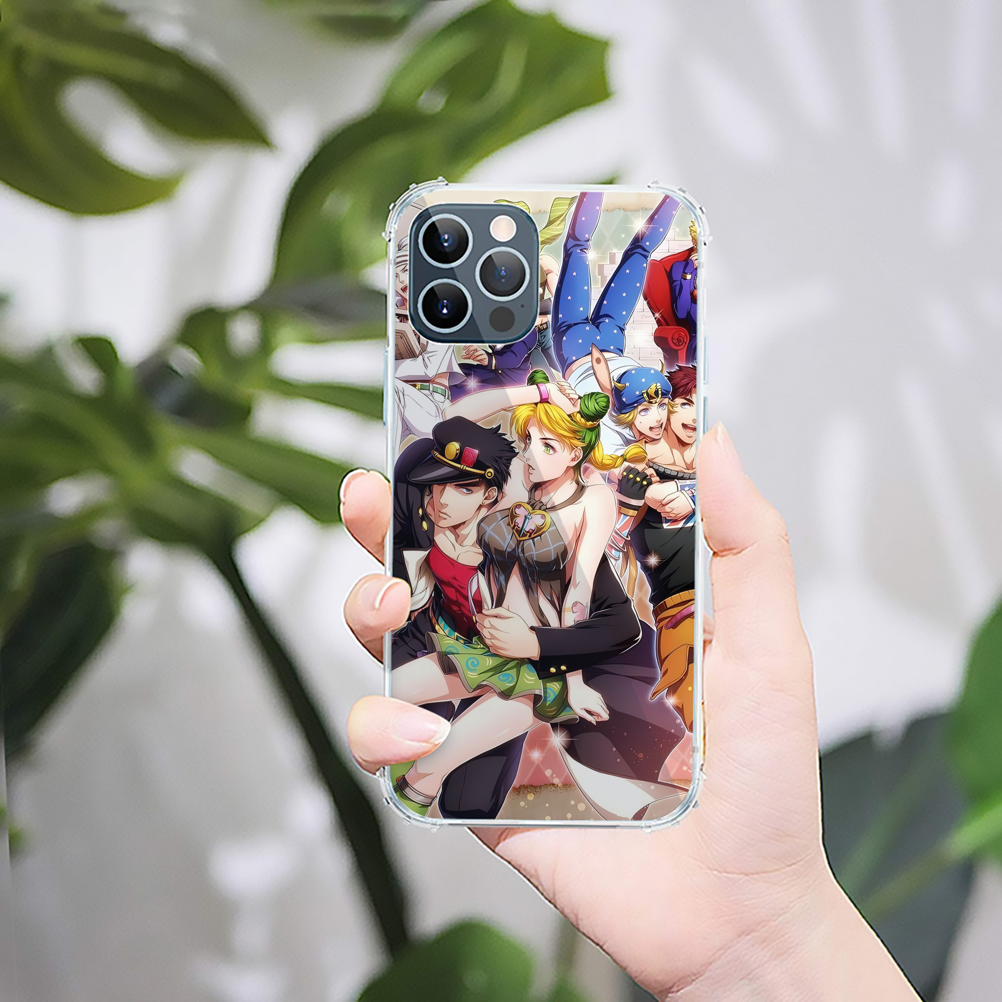 （画像用） ジョジョの奇妙な冒険 JoJo's Bizarre Adventure 【iPhone 12シリーズ対応】透明スマホケース（クリアソフトケース）